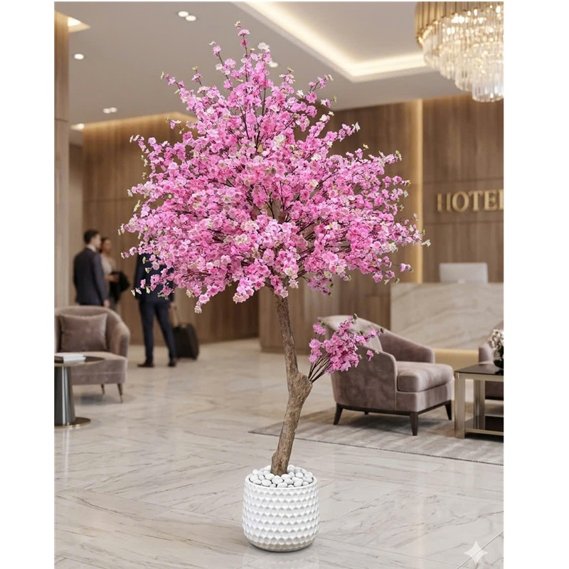 Cây đào giả trang trí cao 2m5